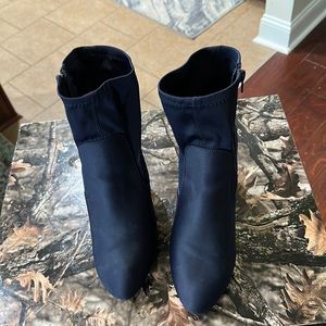 Nylon Toe Boots - Round Toe - Side Zipper - Block Heel